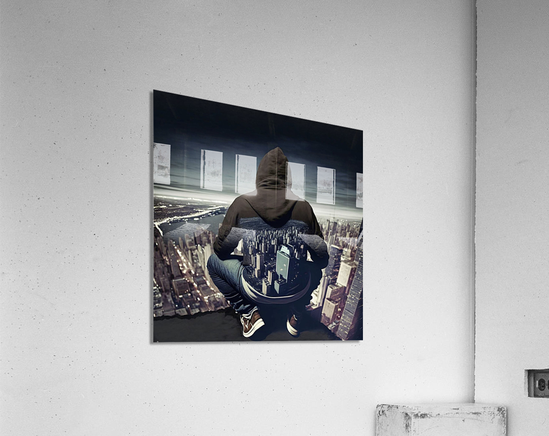 OVER LOOKING MY CITY Acrylic Print