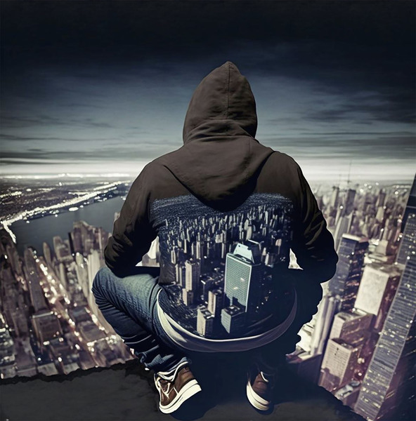 OVER LOOKING MY CITY Print