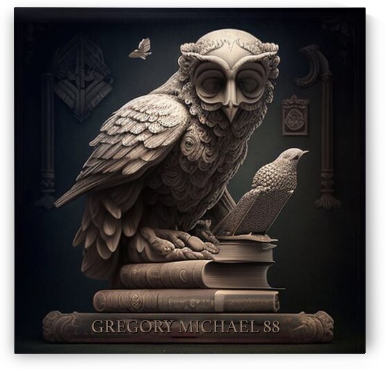 THE WISE OWL  by Gregory Michael 88 Art Studio