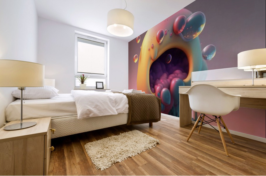 SLIMEY BUBBLES Mural print