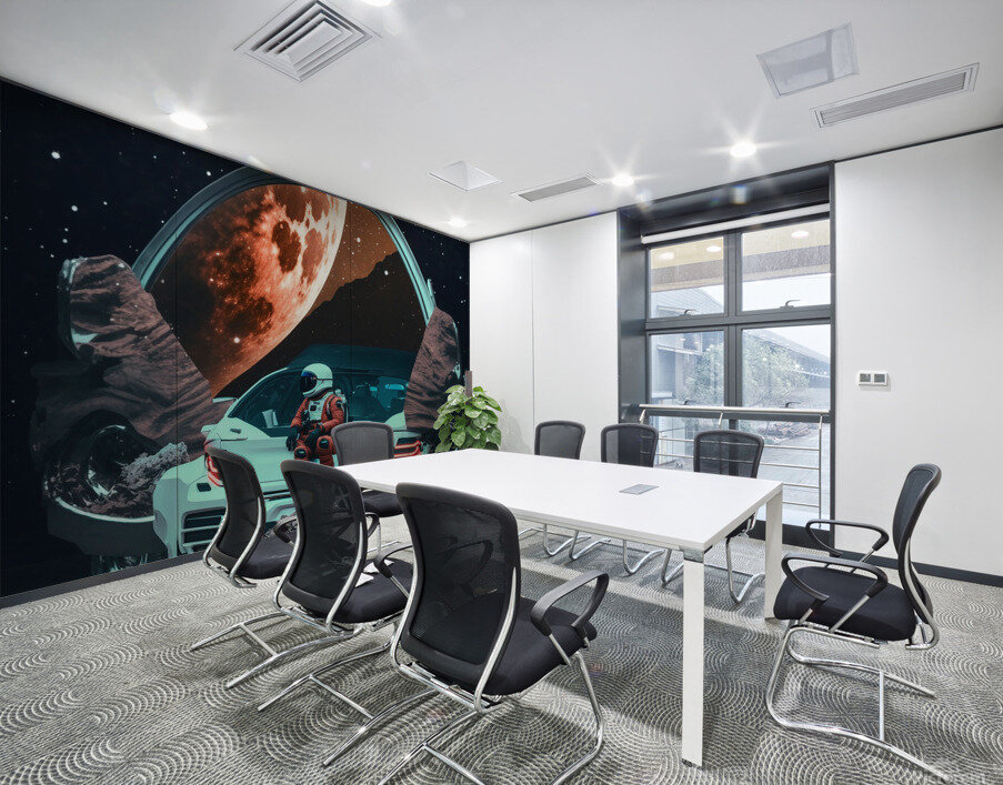 Astronaut On BMW Wall Printing