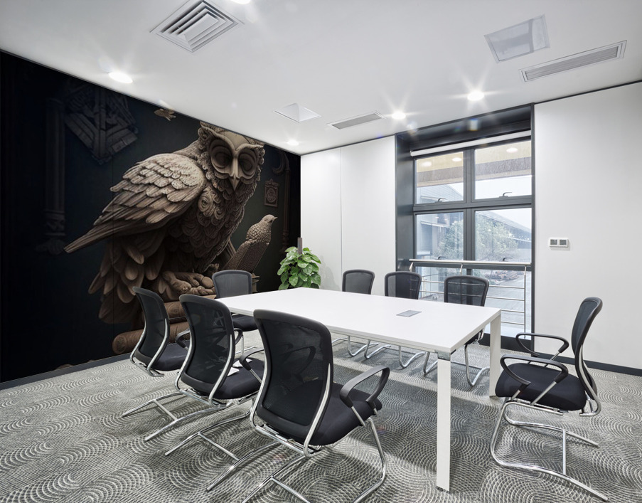 THE WISE OWL  Wall Printing
