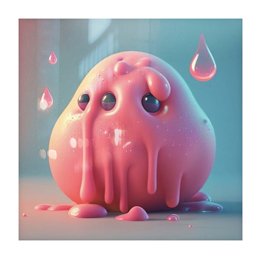 STICKY DRIP Picture Frame print