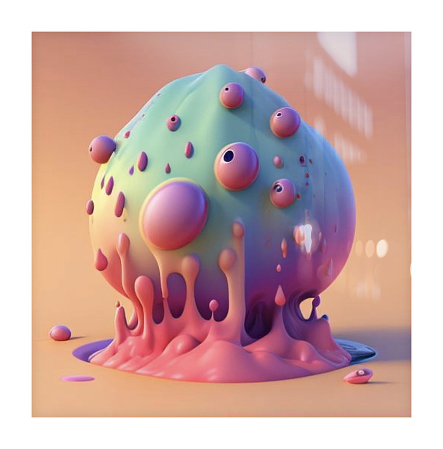 SLIME BALL Picture Frame print