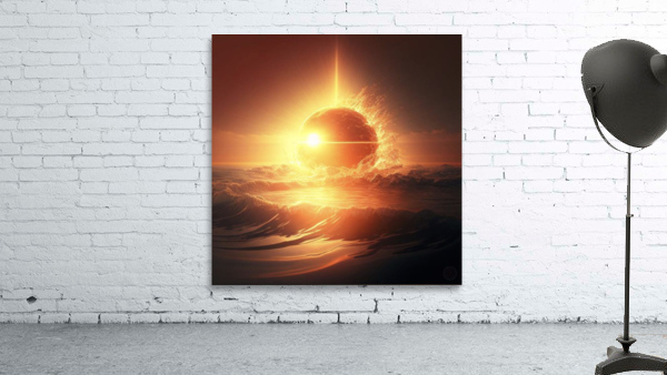 SUN INSIDE THE OCEAN Wall Preview