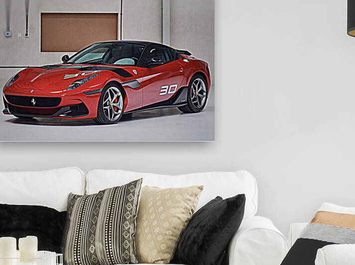 Ferrari Race Car by Gregory Michael 88 Art Studio