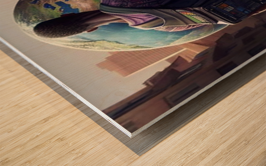 THE WORLD IS MINES Wood print