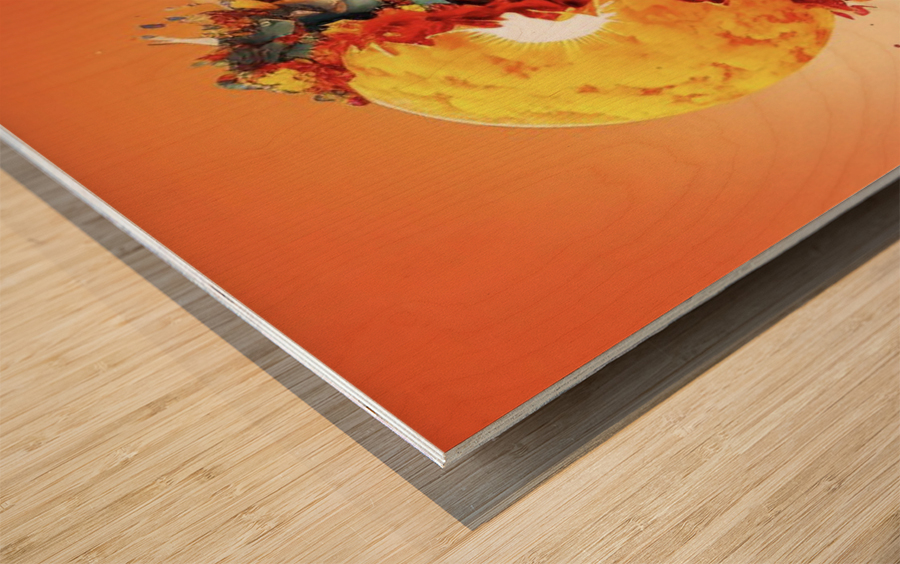 SUN FUSION Wood print
